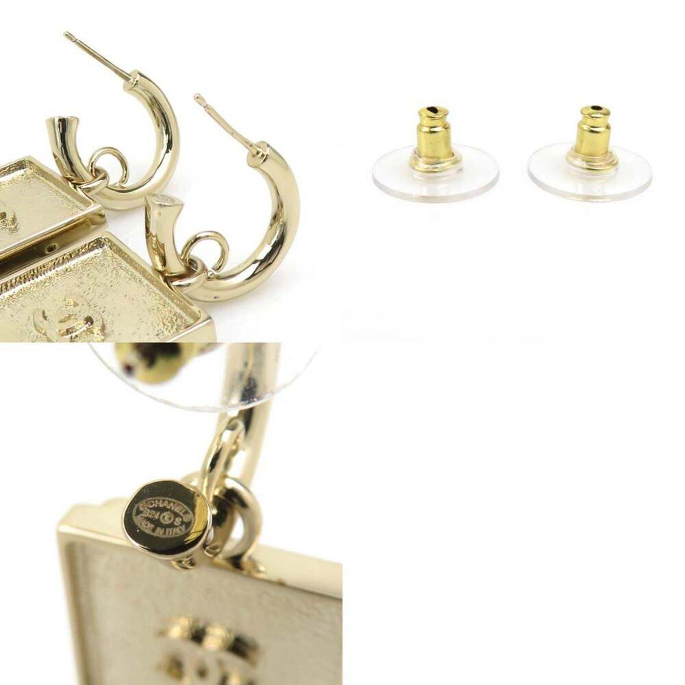 CHANEL Black Logo Earrings - Picture 5 of 5